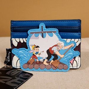 Loungefly Disney Pinocchio Monstro Cardholder Wallet NEW